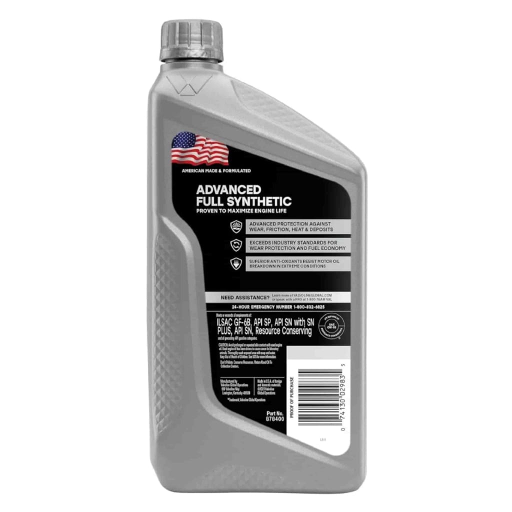 Valvoline Advanced Full Synthetic 0W16