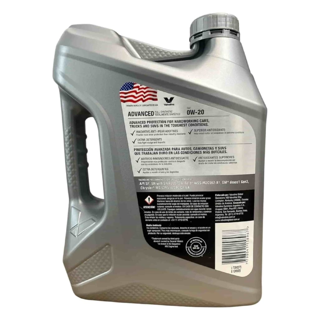 Valvoline Advanced Full Synthetic 0W20