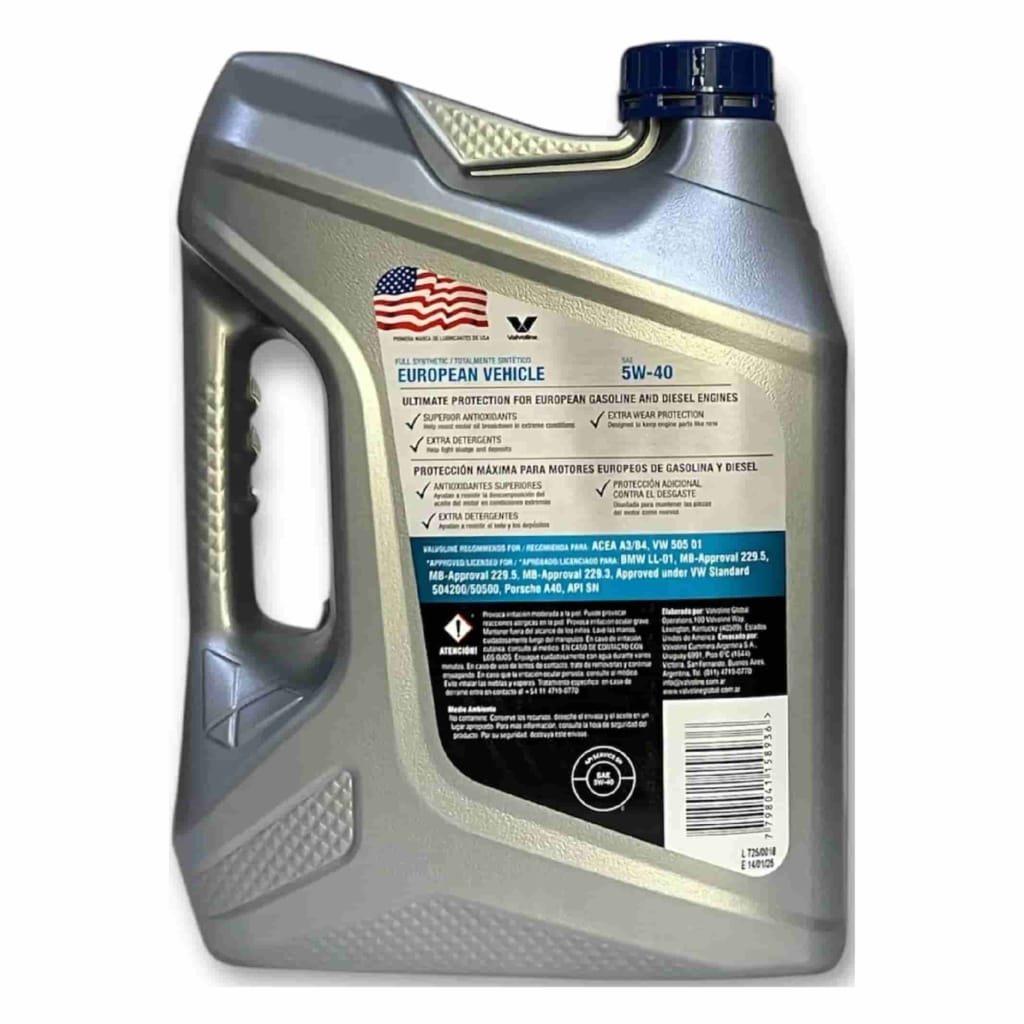 Valvoline European Vehicle 5W40