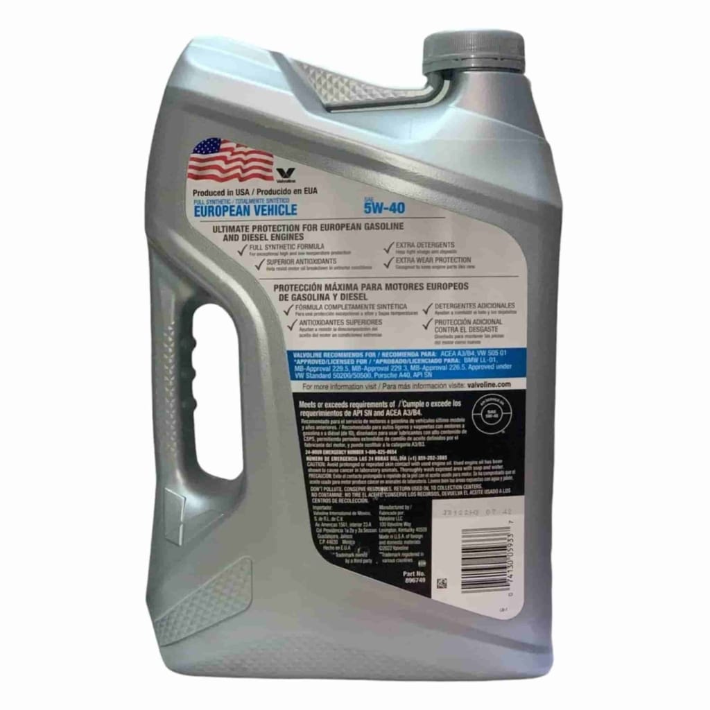 Valvoline European Vehicle 5W40