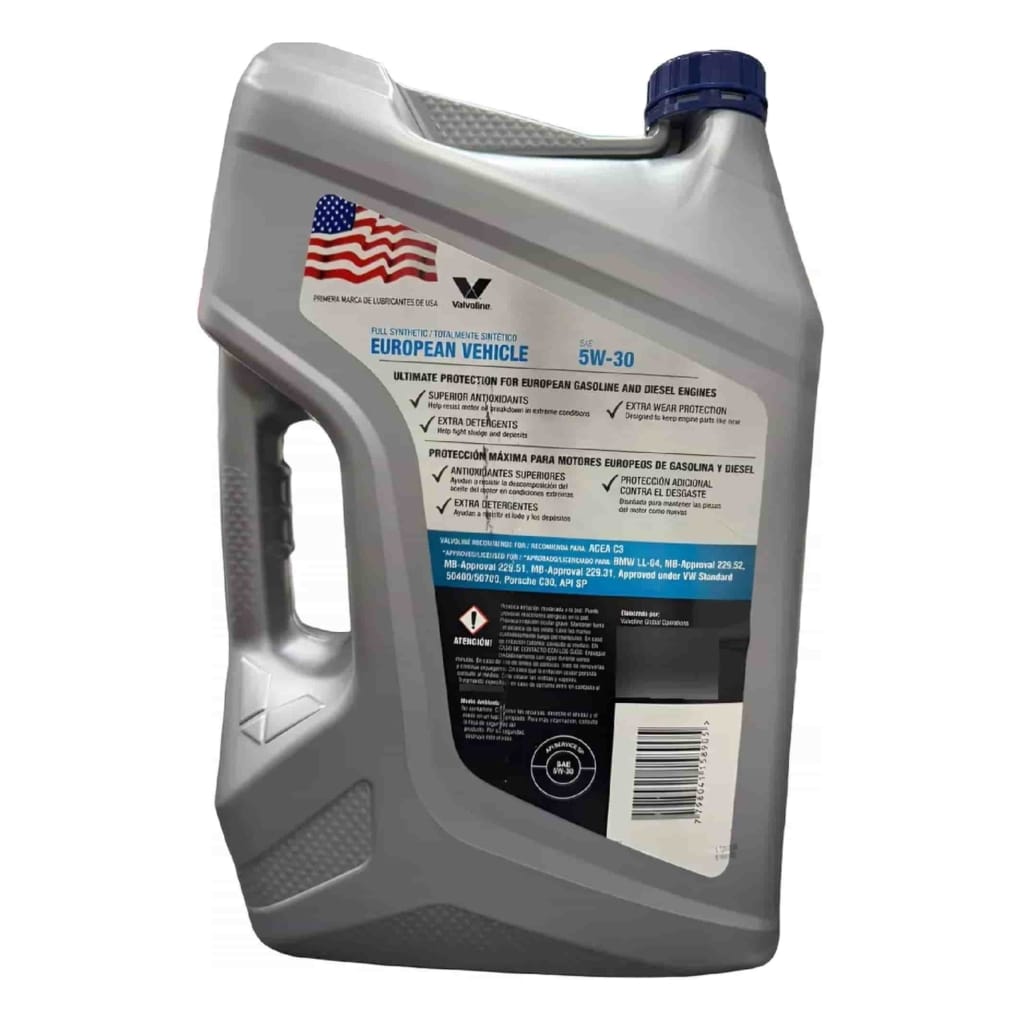 valvoline-european-vehicle-xl3-5w30-757l-trasero Valvoline European Vehicle XL-III 5W30