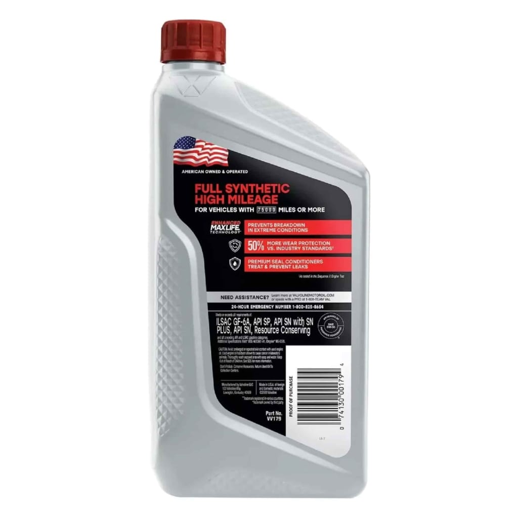 Valvoline High Mileage 5W30