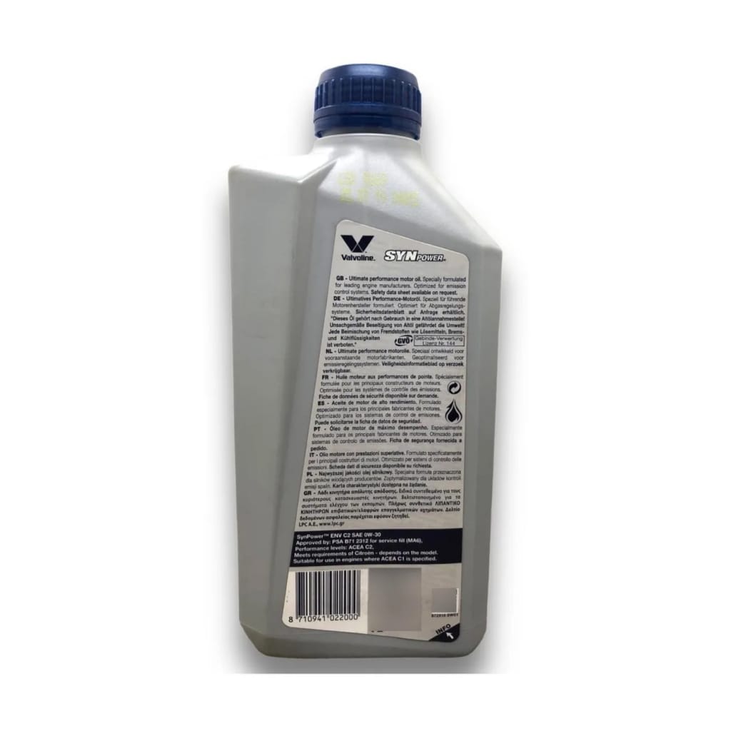 Valvoline Synpower ENV 0W30