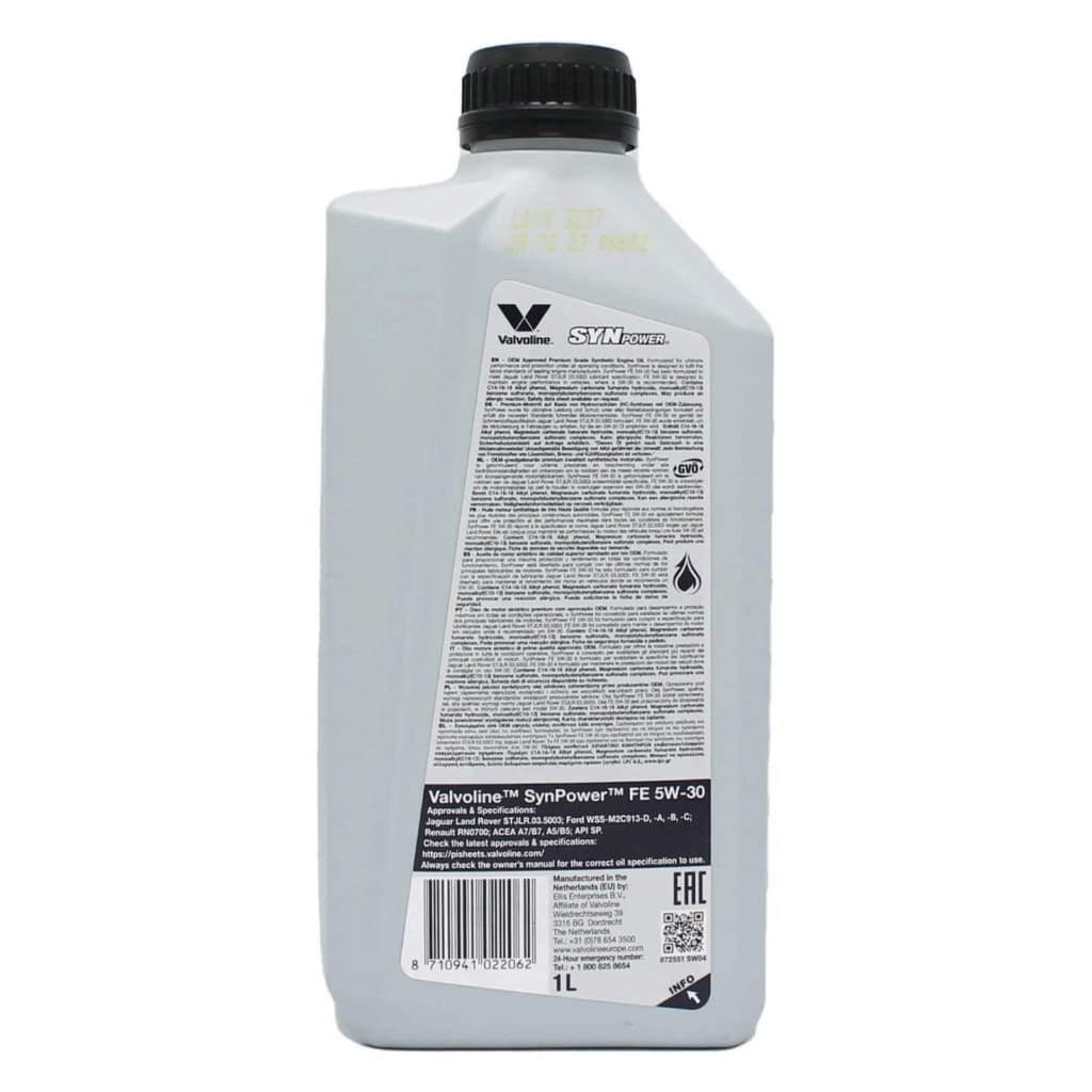 Valvoline Synpower FE 5W30