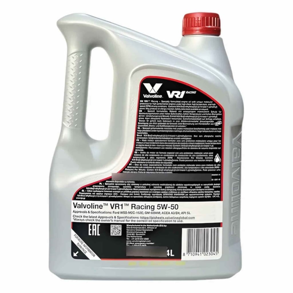 Valvoline VR1 Racing 5W50