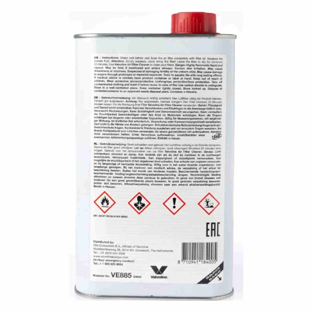 Valvoline Air Filter Oil - 1L