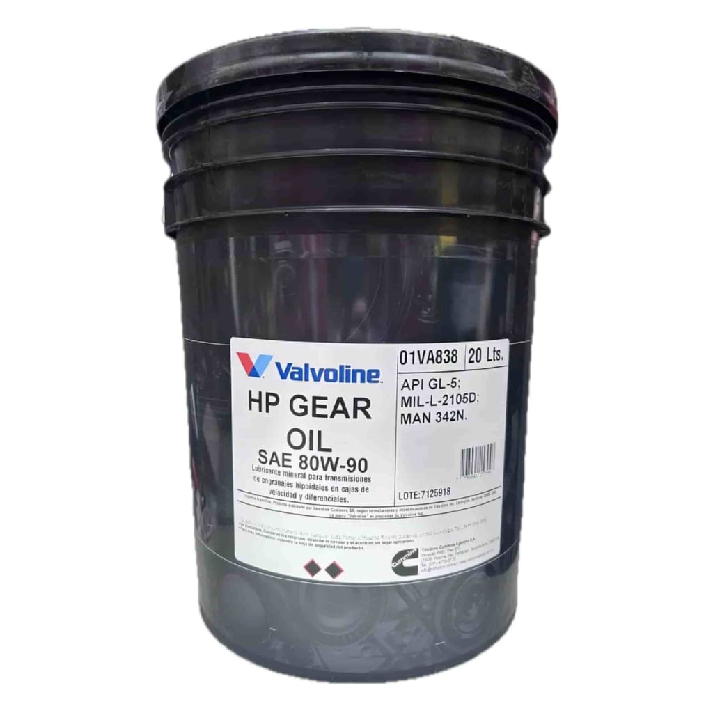 Valvoline HP Gear Oil 80W90 GL-5