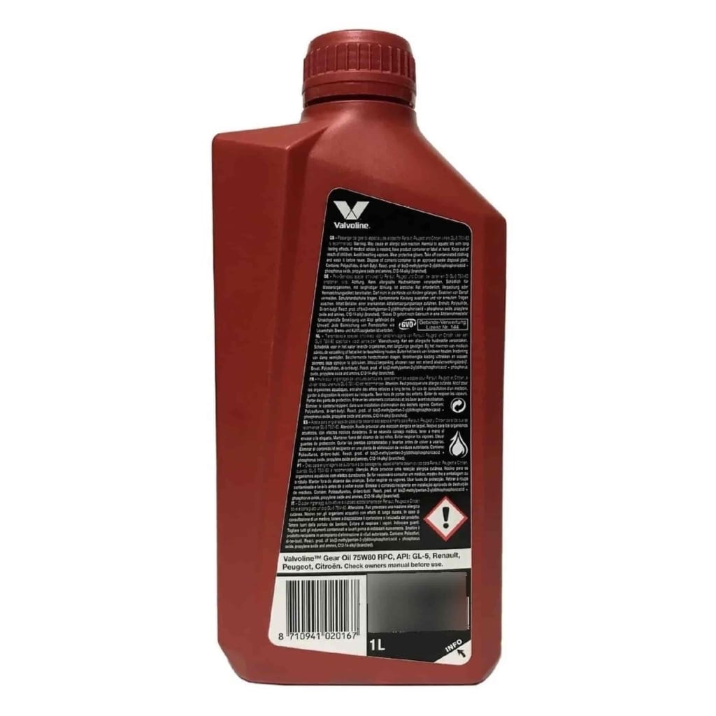 Valvoline Gear Oil RPC 75W80 GL-5 - 1L