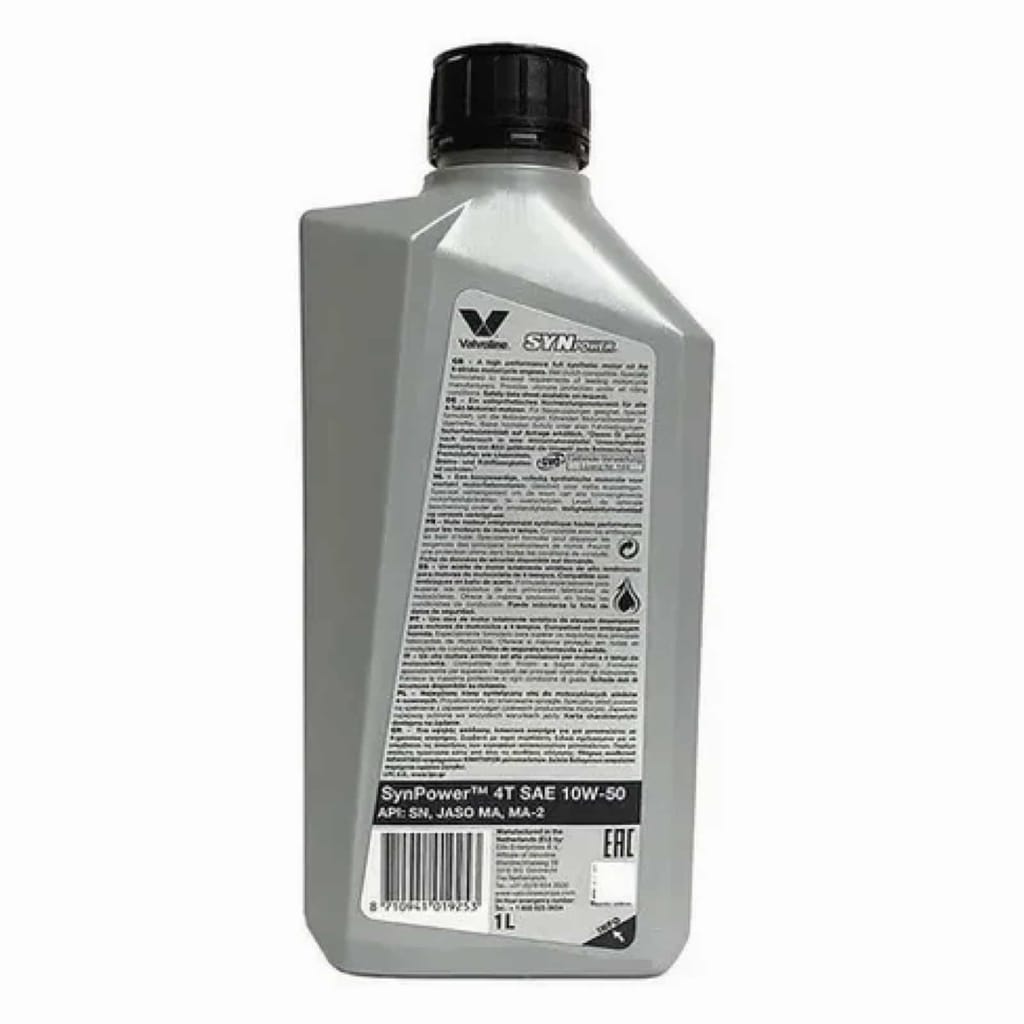 valvoline-synpower-4t-10w50-1l-trasero Valvoline SynPower 4T 10w50 - 1L